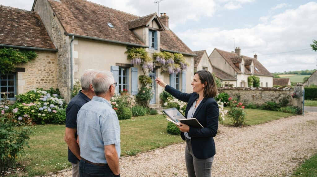 Représentation graphique d'une estimation immobilière dans la région 28700